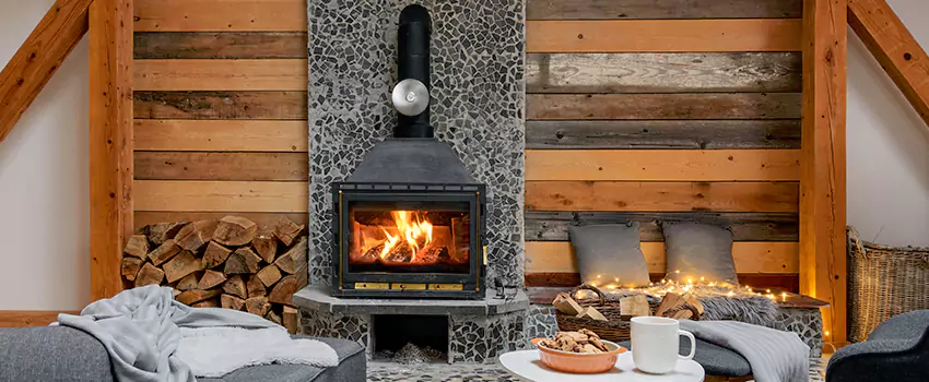 Thelin Hearth Products Direct Vent Gas Stove Fireplace Inspection in Foley, Alabama